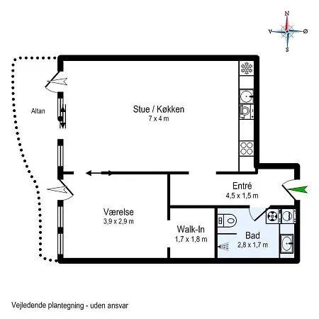 Apartman O, With Sea View Århus
